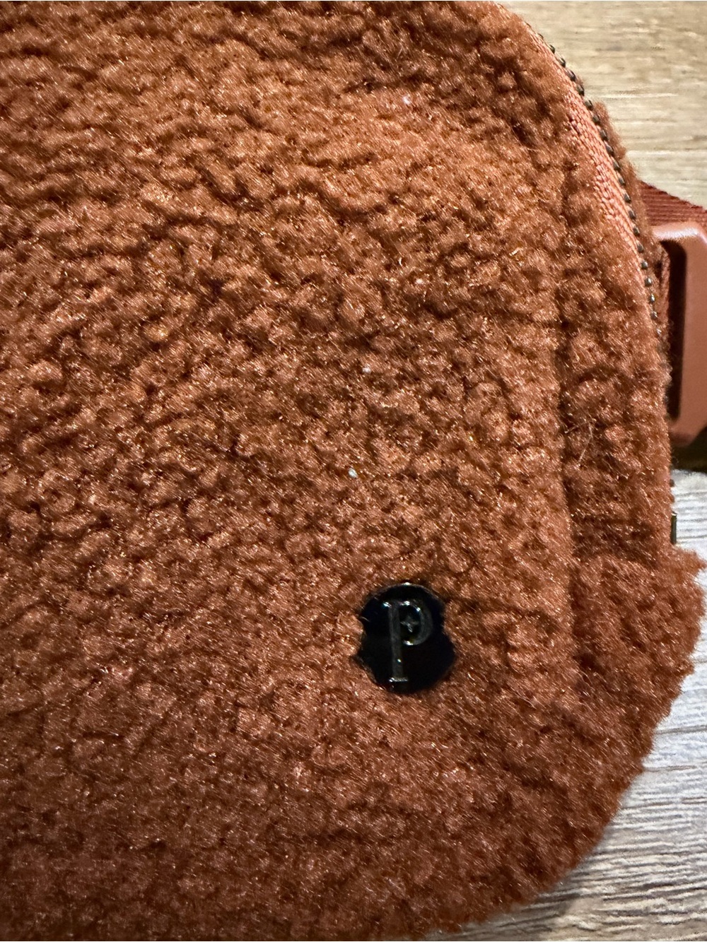 Sherpa Teddy Fleece Belt Bag Crossbody Bum Bag Brown Cinnamon Designer Inspired - Picture 3 of 7